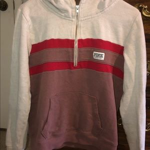 Deep zip pullover jacket by PINK